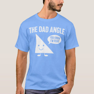 T-shirt L'angle papa drôle maths rétro