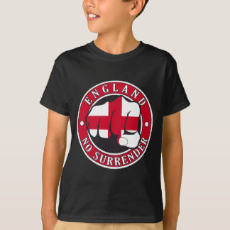 T-shirt L'Angleterre poing de "aucune reddition"