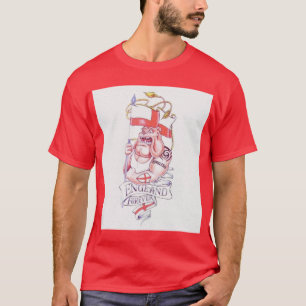 T-shirt L'Angleterre tatouent pour toujours le bouledogue