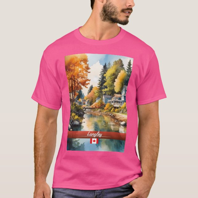 T-shirt Langley Canada Travel (Devant)