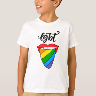 T-shirt Langue arc-en-ciel LGBT