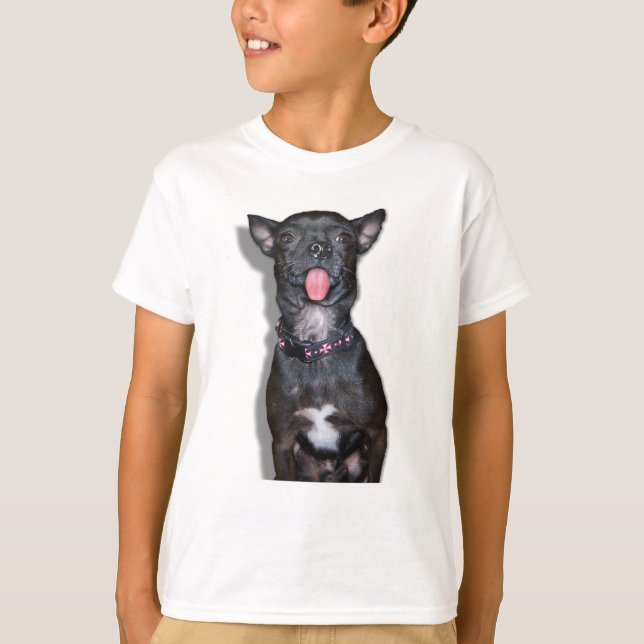 T-shirt Langue de chien de chiwawa (Devant)