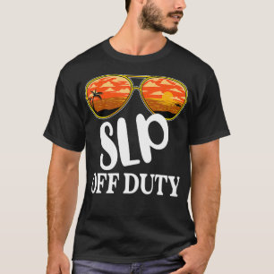 T-shirt Langue de la parole Pathologiste Hors service Lune