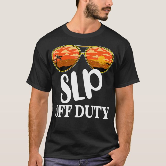 T-shirt Langue de la parole Pathologiste Hors service Lune (Devant)