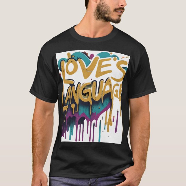 T-shirt Langue de l'amour (Devant)