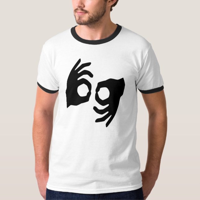 T-shirt langue des signes (Devant)