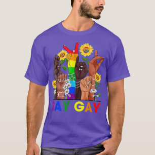 T-shirt Langue des signes à la main Dites Gay Talking LGBT