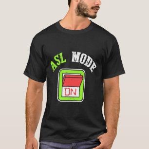 T-shirt Langue des signes américaine Als Je suis sourd Sen