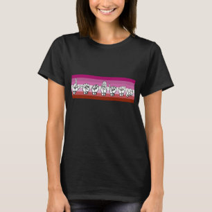 T-shirt Langue des signes américaine lesbienne LGBT de