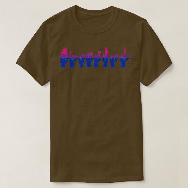 T-shirt Langue Des Signes Américaine Lgbtq Asl Sourd (Design devant)