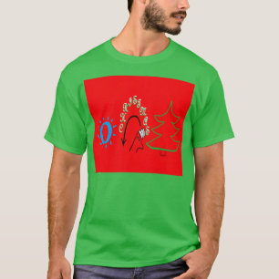 T-shirt Langue des signes américaine O Arbre de Noël