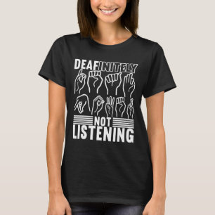 T-shirt Langue des signes américaine Sensibilisation des s