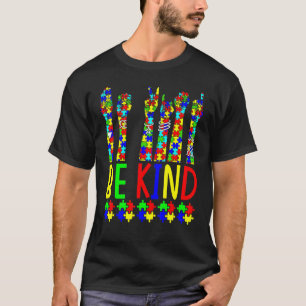T-shirt Langue des Signes Américaine Soyez Gentil Puzzle A
