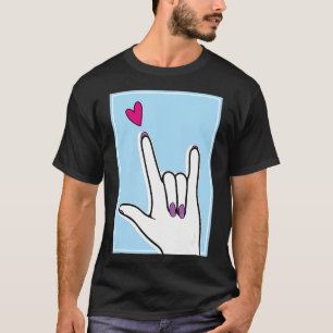T-shirt Langue des signes ASL Je t'aime