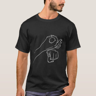 T-shirt Langue des signes Asl Nouveauté explicite