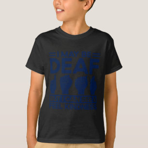 T-shirt Langue des signes ASL Sourde, mais je peux voir et