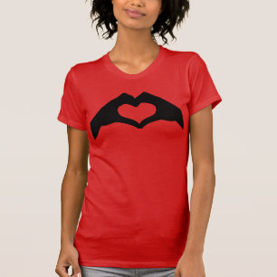 T-SHIRT LANGUE DES SIGNES DE COEUR DE MAIN