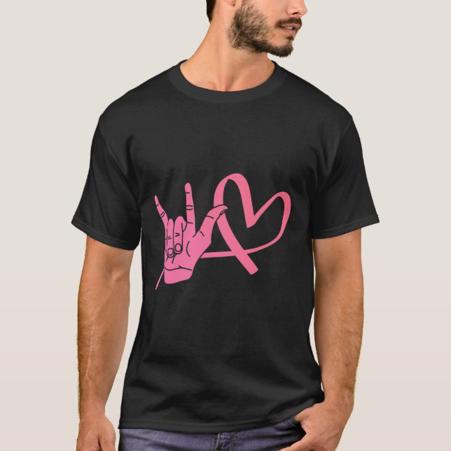 T-shirt Langue des signes de conscience Amour Asl Enseigna (Devant)