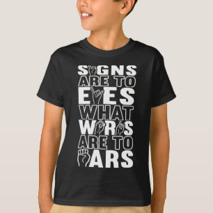 T-shirt Langue des signes de sensibilisation Langue des si
