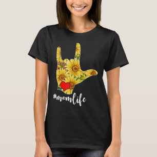T-shirt Langue des signes de sensibilisation Tournesol Je