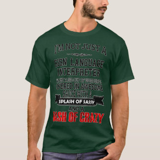 T-shirt Langue des signes Interprète Anniversaire Noël Cad