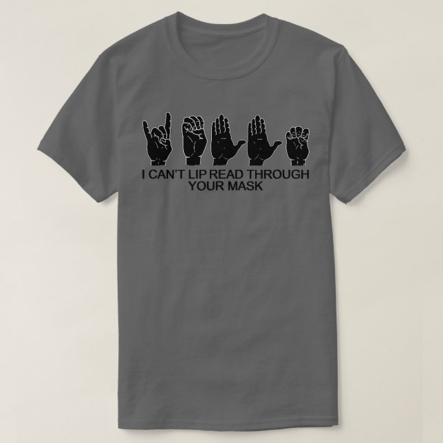 T-shirt Langue des Signes Irlandaise Sourd Dur à l'oreille (Design devant)