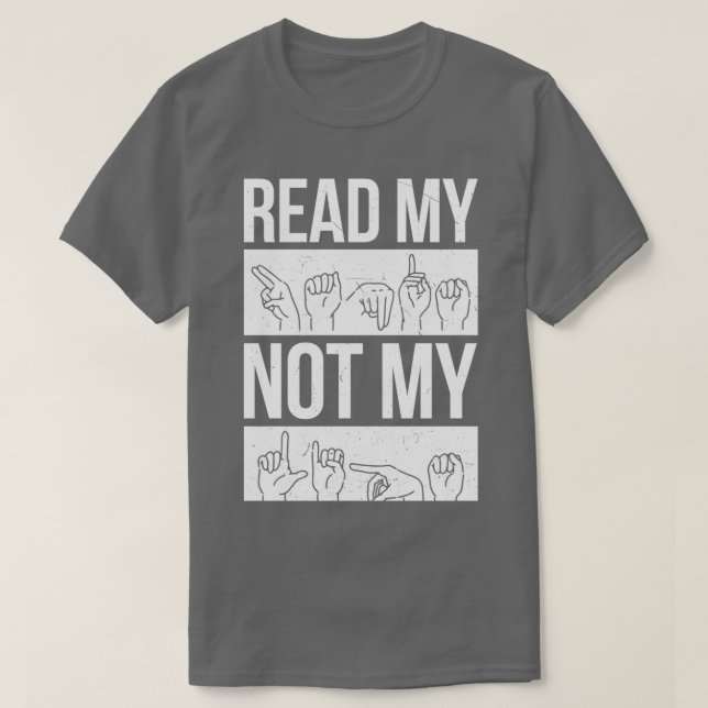 T-shirt Langue des signes langue des signes sourds sourds  (Design devant)