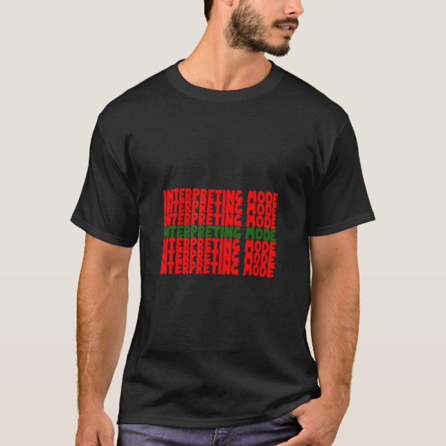T-shirt Langue Des Signes Mode Interprète ASL Enseignant S (Devant)