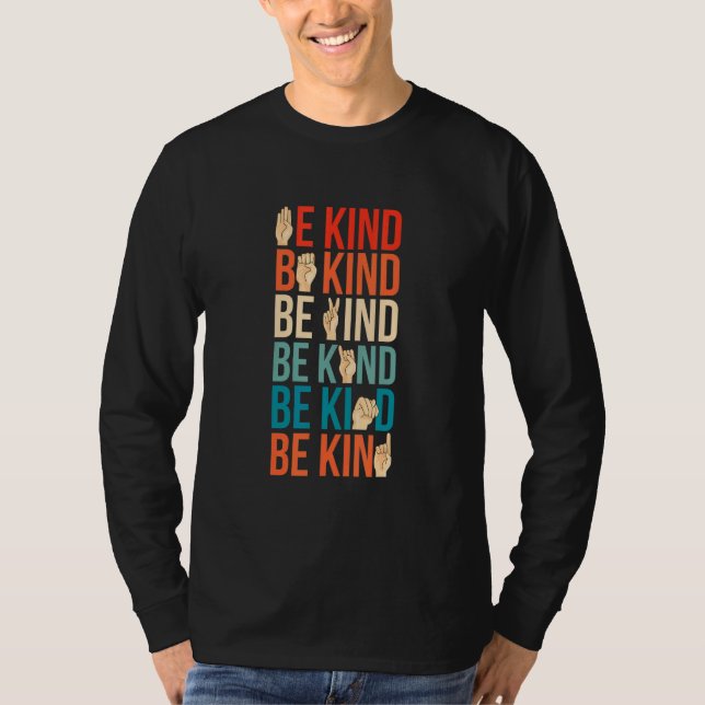 T-shirt Langue des signes pour sourd muet aimable (Devant)