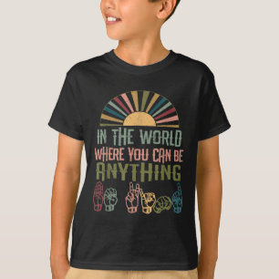 T-shirt Langue des signes Sensibilisation des sourds Genti