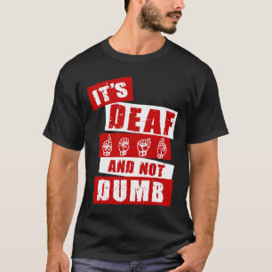 T-shirt Langue des signes Sensibilisation Sourde à la main