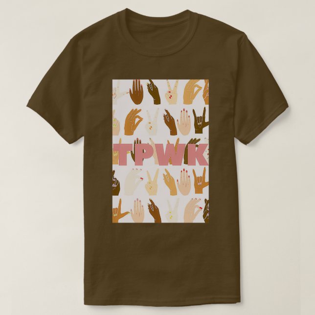 T-shirt Langue des signes TPWK (Design devant)
