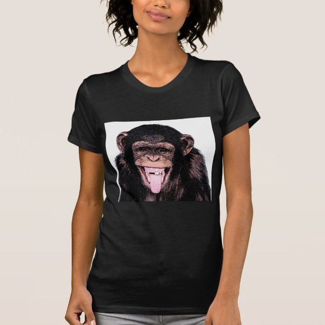 T-shirt Langue du chimpanzé (Devant)