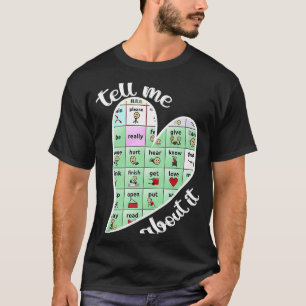 T-shirt Langue du coeur Parole Parole Pathologiste Mots Ma