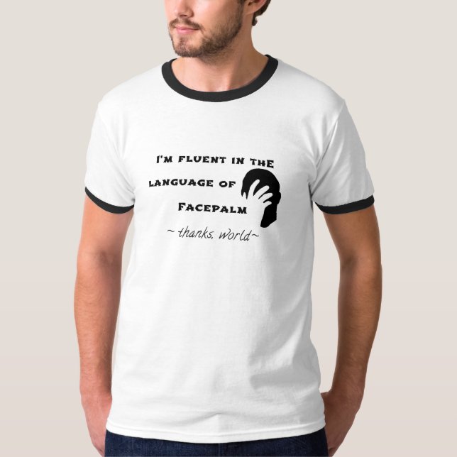 T-shirt Langue du Facepalm (Devant)