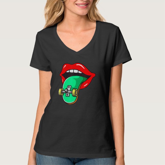 T-shirt Langue du Skate cool (Devant)