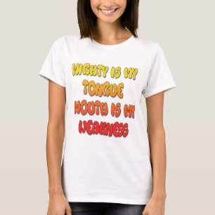 T-shirt Langue liée : Citation drôle de langue Art de text