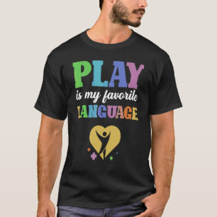 T-shirt Langue préférée Physique Thérapie graphique
