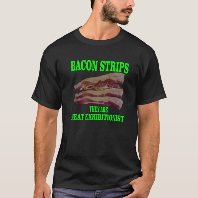 T-shirt Lanières de bacon (Devant)