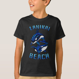 T-shirt Lanikai Beach Hawaii Vacances Orques de baleines t