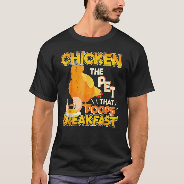 T-shirt L'animal de compagnie qui fait caca le petit-déjeu (Devant)