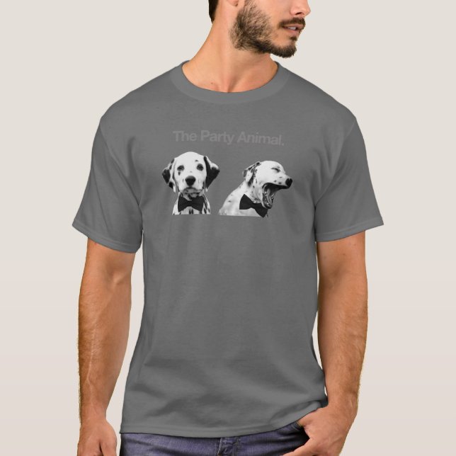 T-shirt L'animal de fête rétro familial (Devant)
