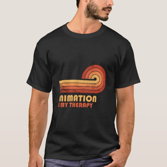 T-shirt L'animation est ma thérapie (Devant)