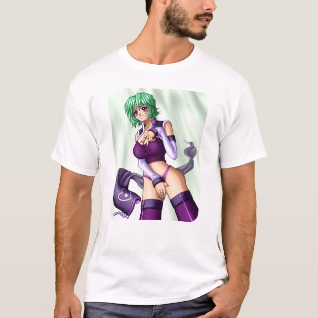 T-shirt L'Anime dissimulent la fille (Devant)