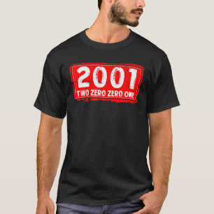 T-shirt L'année de naissance 2001 pour hommes et femmes, g