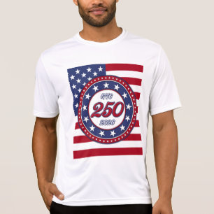 T-shirt L'anniversaire des 250 ans de l'Amérique avec le d