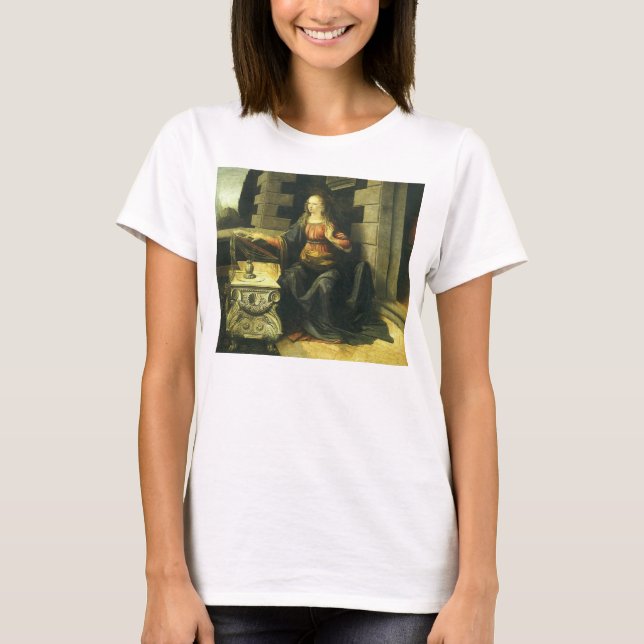 T-shirt L'Annonciation du Seigneur de Léonard de Vinci (Devant)