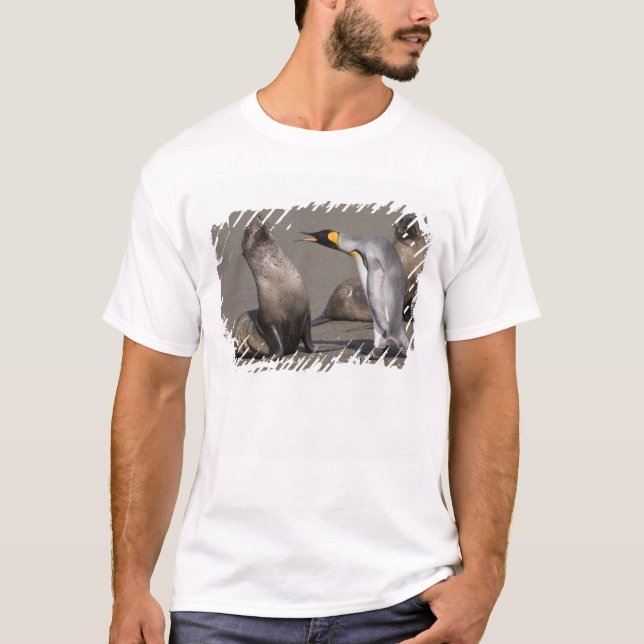 T-shirt L'Antarctique, île du sud de la Géorgie (R-U), roi (Devant)