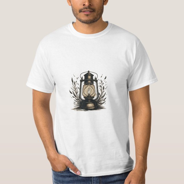 T-shirt lanterne mystique vintage (Devant)