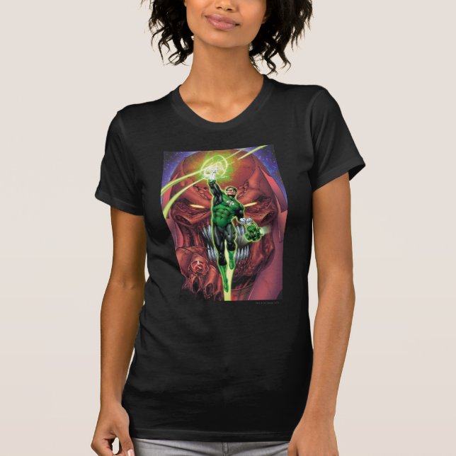 T-shirt Lanterne verte avec flux de lumière - Couleur (Devant)